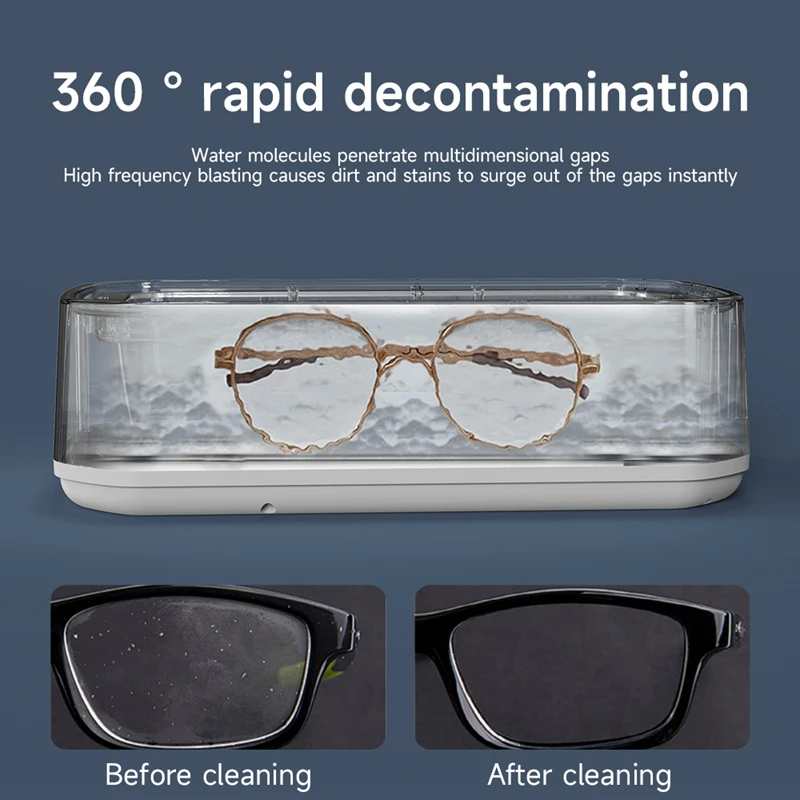 レノボ超音波洗浄機 メガネ用 650ml ミニ高周波振動洗浄 - Ultrasonic Cleaner Machine Glasses Denture のレビューと価格