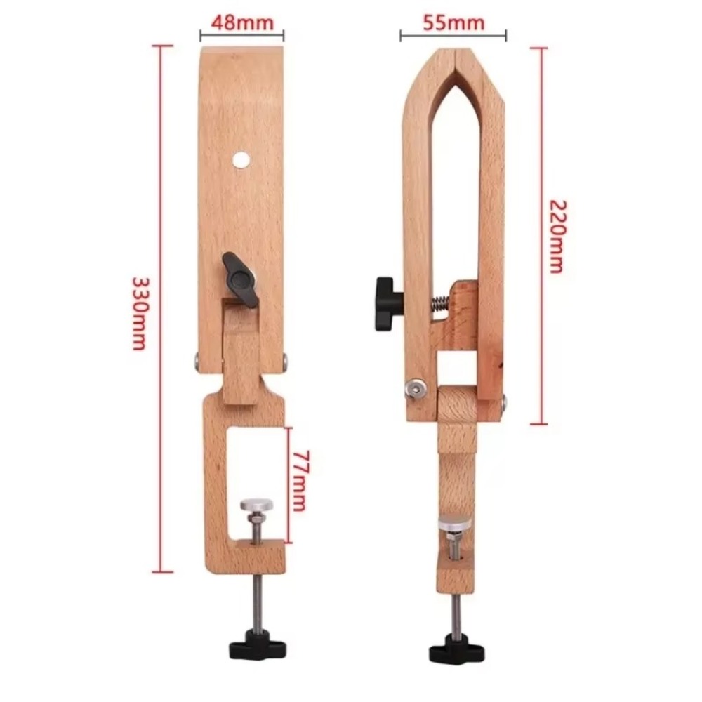 1個入り 木製リングクランプ、宝石加工用バイス、調整可能なネ - Ring Clamp Wood Jewelry Setting Tool のレビューと価格