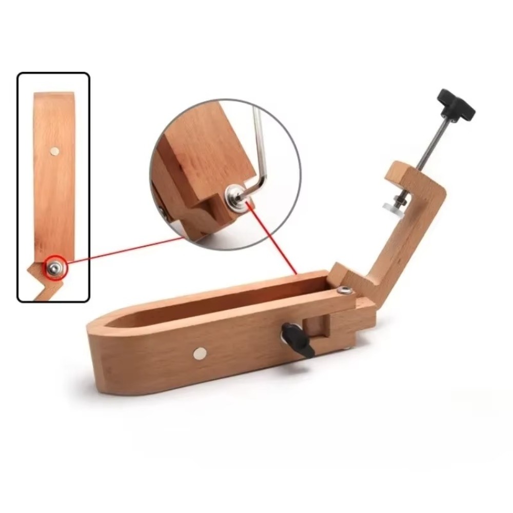 1個入り 木製リングクランプ、宝石加工用バイス、調整可能なネ - Ring Clamp Wood Jewelry Setting Tool のレビューと価格