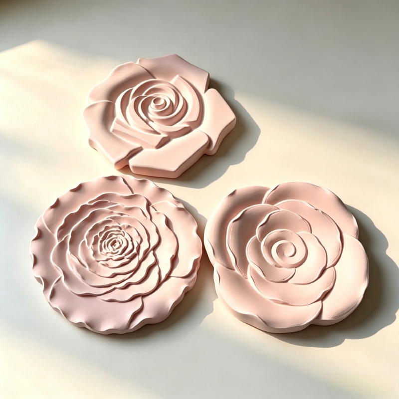 バラの花の形をしたジュエリー収納トレー用シリコンモールド。エ - Casting Mold Jewelry Silicone Rubber のレビューと価格