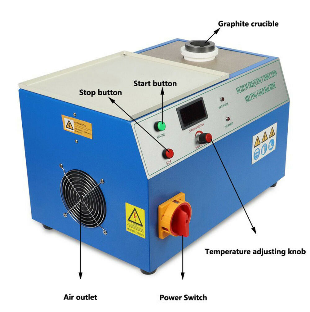 220V 2KG 高温白金金るつぼ炉 ミニ小型電気誘導金属金 - Gold Melting Furnace Crucible 2Kg のレビューと価格