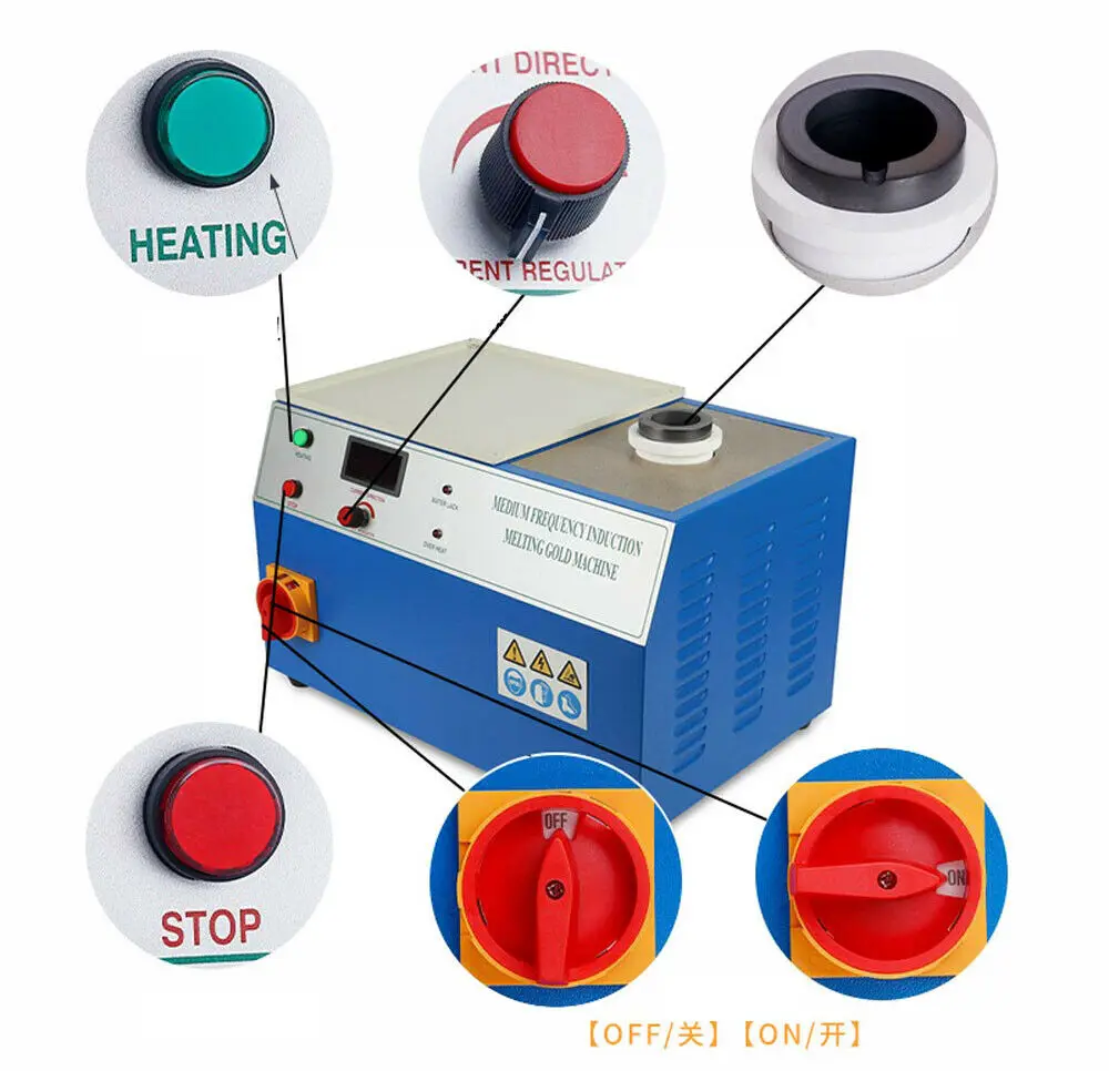 220V 2KG 高温白金金るつぼ炉 ミニ小型電気誘導金属金 - Gold Melting Furnace Crucible 2Kg のレビューと価格
